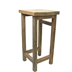 Stołek z drewna egzotycznego Stolik Taboret vintage 70cm